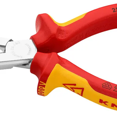 Pince pour téléphone KNIPEX avec dispositif de coupe VDE droit 160mm 