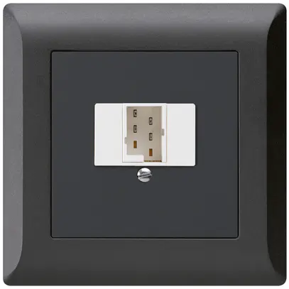 Prise d'enfichage et de raccordement kallysto.line 1×TT83 noir 