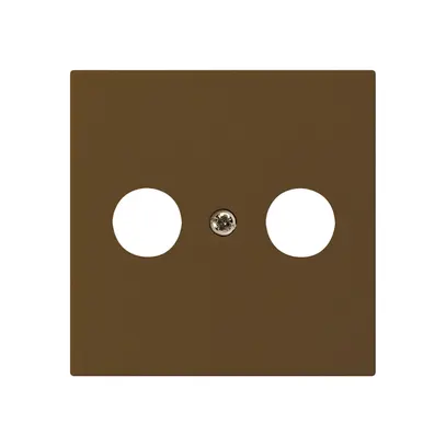 Placca frontale kallysto marrone per R/TV 60×60mm 