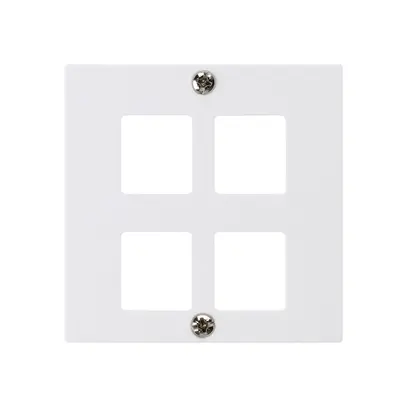 Plaque frontale HMS kallysto pour 4 modules blanc 