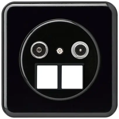 Presa multimedia INC basico TV-R mont.C 19dB 2GHz nero 