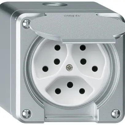 Presa AP robusto 3×tipo 13/1 alluminio 