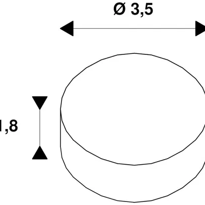 Reflektor SLV DASAR S/M Aluminium symmetrisch 50° Ø35mm Silber 