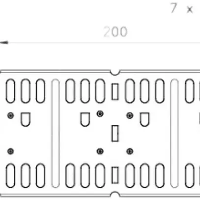 Raccordo longit./squadra Bettermann 110mm p.canale MKS zincato caldo immersione 