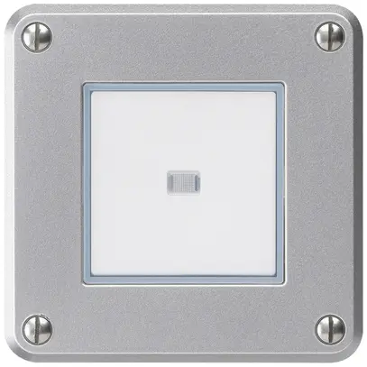Contact à poussoir ENC robusto IP55 2P aluminium lumineux 