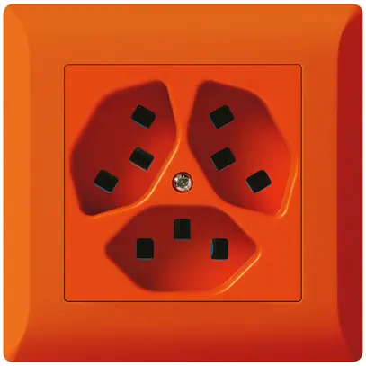 UP-Steckdose Hager kallysto.line 3×T23 C orange 