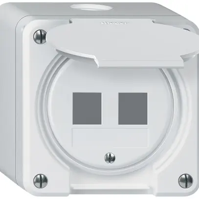 Kit di montaggio AP robusto HMS IP55 bianco per 2×modulo 