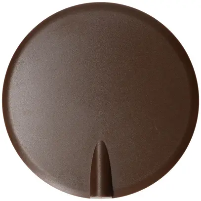 Rosace de plafond MH clips à ressort+entrée enfichable Ø98×9mm brun 