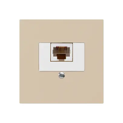 Insert pour prise de raccordement kallysto 1×RJ45u beige 