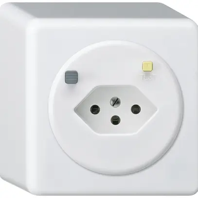 Prise AP basico T13 FI 30mA blanc 