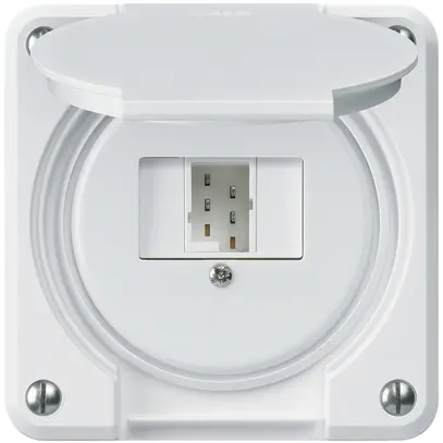 Scatola di raccordo INC robusto IP55 bianco 1×TT83 