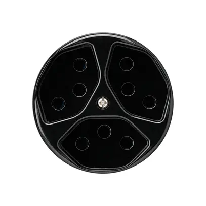 Inserto per presa basico 3×tipo 13 nero con protezione bambini 