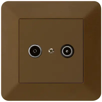 Presa di passaggio INC kallysto.trend R/TV 14dB marrone 