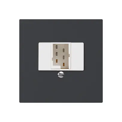 Inserto per presa di raccordo kallysto 1×TT83 nero 