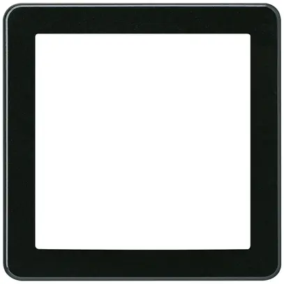 Cadre frontal Hager basico systo noir 