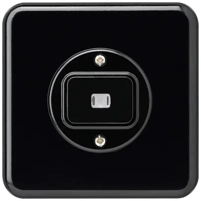 Kit frontale INC basico nero con lente 86×86mm 