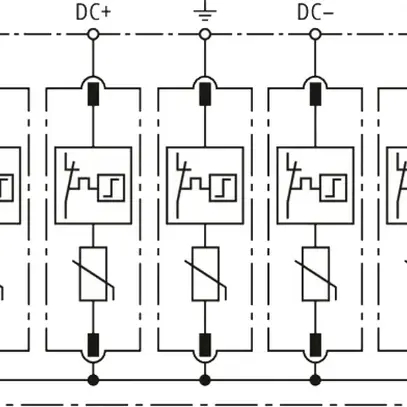 Scatola di raccordo generatore DEHN/elvatec SE DCU 2 YPV 1100 2M 1S 