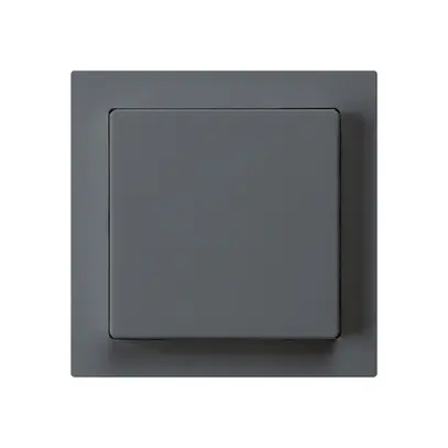 Kit frontal kallysto 60×60 anthracite pour interrupteur/contact à poussoir 