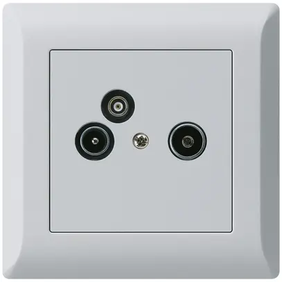 Prise pour antenne ENC R/TV/données kallysto.line 2GHz 14db gris clair 