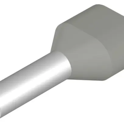 Capocorda doppio Weidmüller H isolato 2×4mm² 12mm grigio DIN borsa 