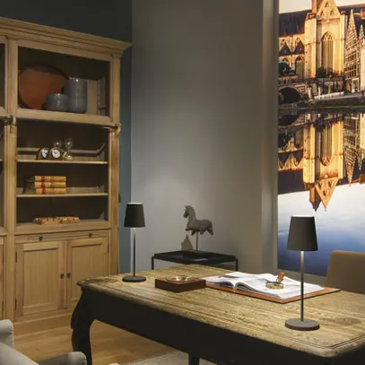 Lampada da tavolo LED SLV VINOLINA TWO 2W 190lm 2200/2700/3000K REG nero 