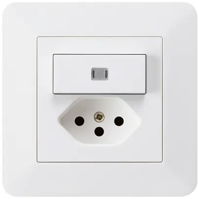 Combinazione luminosa INC A-R/1P+T13 bianco kallysto.trend 