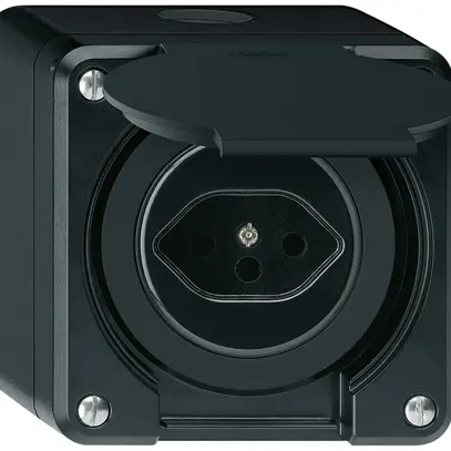 Prise AP robusto type 13 noir 