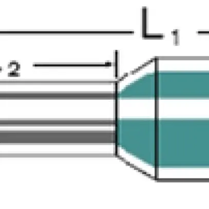 Estremità di cavo Weidmüller H isolata 4mm² 8mm grigio sciolto 