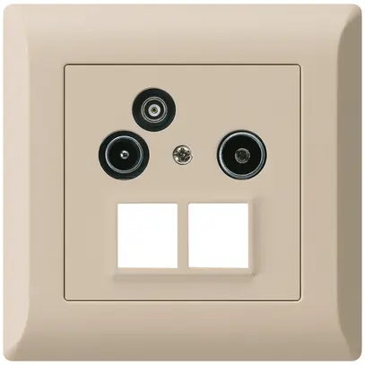 Prise pour antenne ENC R/TV/données kallysto.line HMS 2GHz 19db beige 