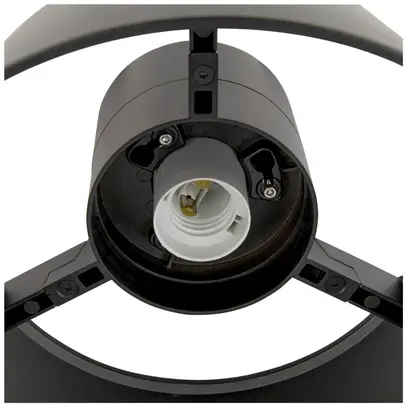 Plafoniera SLV PHOTONI CYL E27 1×13W IP65 Ø224×175mm nero 