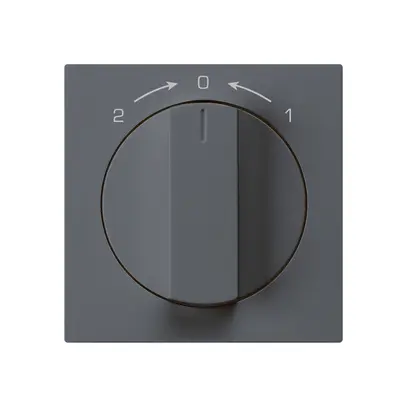 Kit frontal pour contact pivotant anthracite 60×60mm kallysto 1->0<-2 