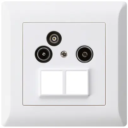 Presa antenna INC R/TV/dati HMS kallysto.line 19dB bianco 