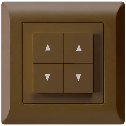 Pulsante per tapparelle INC kallysto.line marrone con 4 tasti 