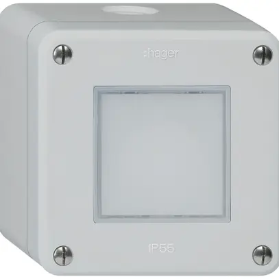 Luminaire LED AP robusto IP55 gris LED rouge/vert 