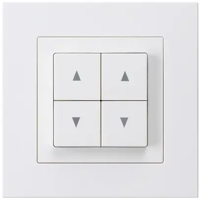 Interrupteur pour stores ENC kallysto.pro blanc avec 4 touches 