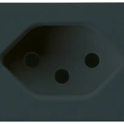 Prise INC FLF Hager type 13 noir avec bornes enfichables avec ressort 