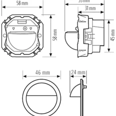 Détecteur de mouvement ENC ESYLUX MD 180i/16 BASIC FEL SF SDUE blanc 