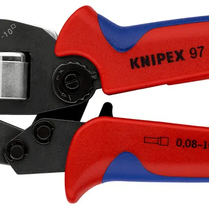 Pinza di serraggio KNIPEX auto-egolante per capicorda 190mm 0.08…16mm² 
