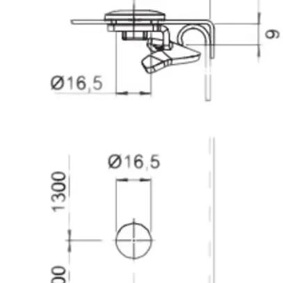 Blocco rotativo Bettermann per copperchio DRL 100…600 mm 