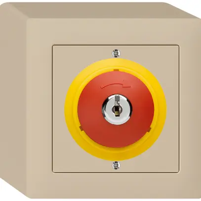 Contatto rota.c.chiave AP kallysto ARRESTO DI EMERGENZA beige 