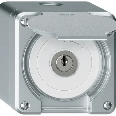 Contatto rotativo chiave AP robusto IP55 alluminio con coperchio 2P 