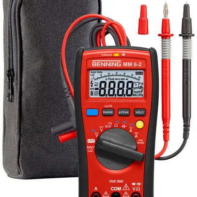 Multimetro digitale Benning MM 6-2 1000VUC 10A 40MΩ Cat IV 600V 