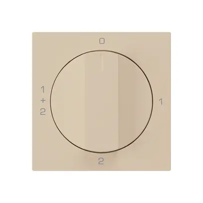 Kit frontale per interruttore rotativo S1 60×60mm kallysto 0-1-1+2-2 beige 