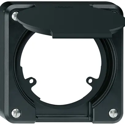 Partie supérieure robusto avec clapet noir 3-points avec disque de réduc. 