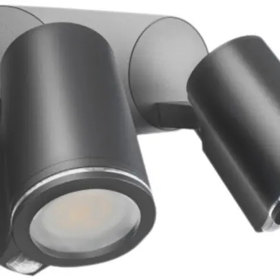 Spot Steinel DUO PIR GU10 mit LED 3000K 2×520lm 2×7W IP44 anthrazit 
