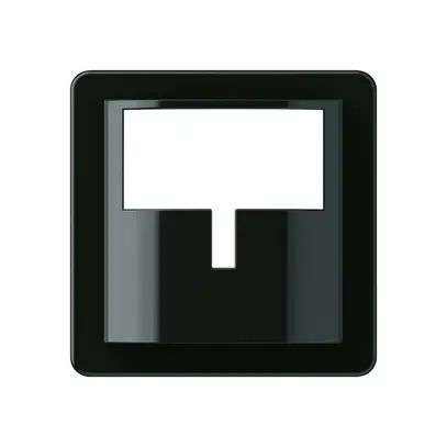 Placca frontale Hager basico H per rilevatore di movimento nero 