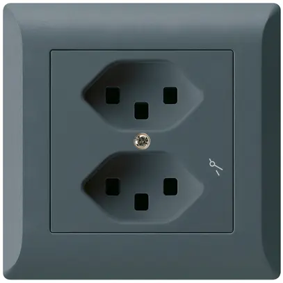 Presa INC Hager kallysto.line 2×T23 1×S C antracite 