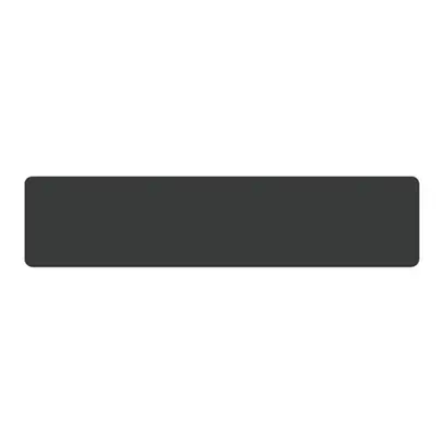 Placchetta indicatrice Hager robusto, per tasto a pulsante suoneria, nero 