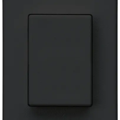 Poussoir INC Hager FLF 10A/250V 0/1L noir 