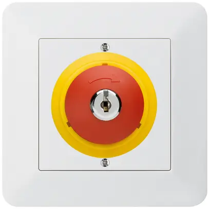 Contatto rotativo a chiave INC kallysto.trend ARRESTO DI EMERGENZA bianco 